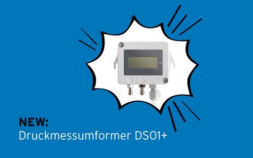 Neuer Differenzdruckmessumformer DS01+